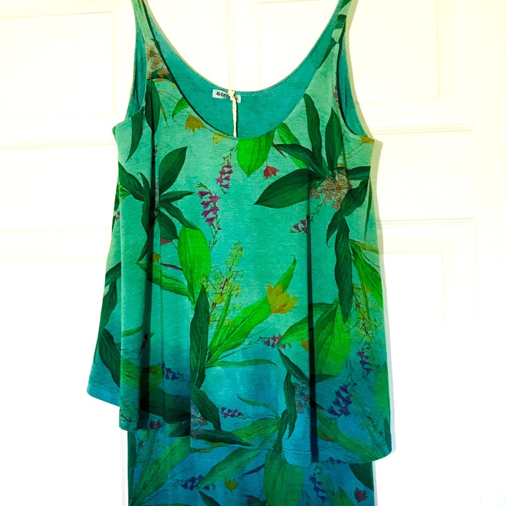Hand Dyed-Kauai Designed Stretch Maxi Skirt
